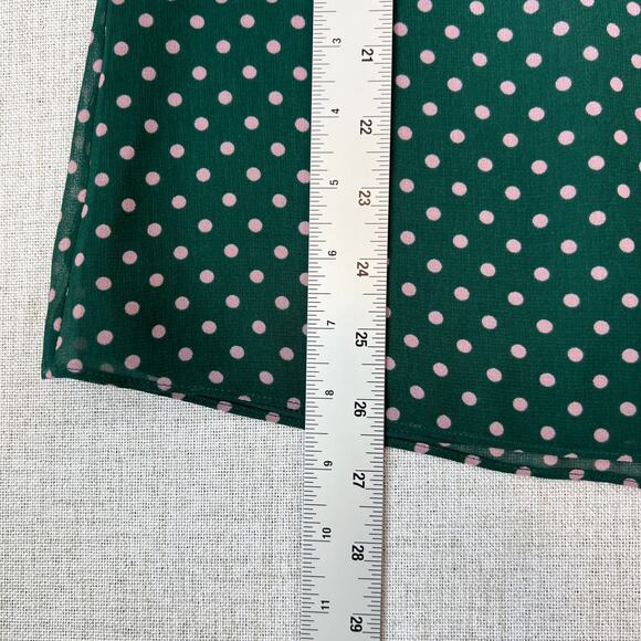 Cabi Flirt Sleeveless Blouse Women's M Polka Dot Semi-sheer Romantic Feminine - Picture 6 of 9